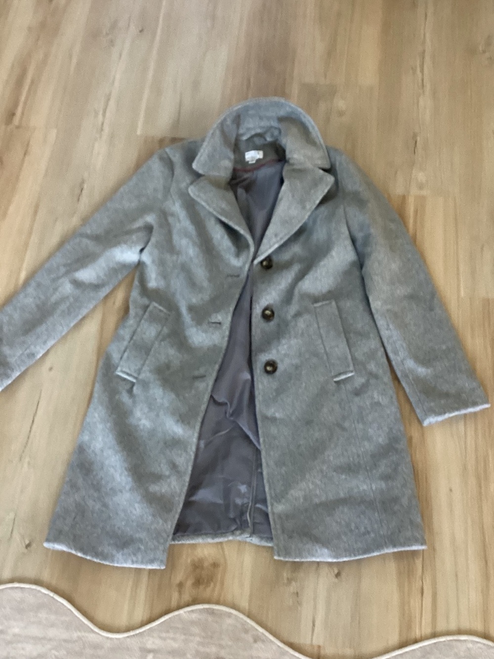 Grey l Wool-Blend Overcoat